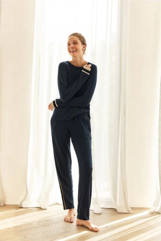 gingerlilly - Alison sporty long lounge set | Navy - Image 5