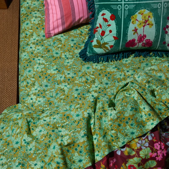 Sage x clare - evette cotton fitted sheet | olive - Image 3