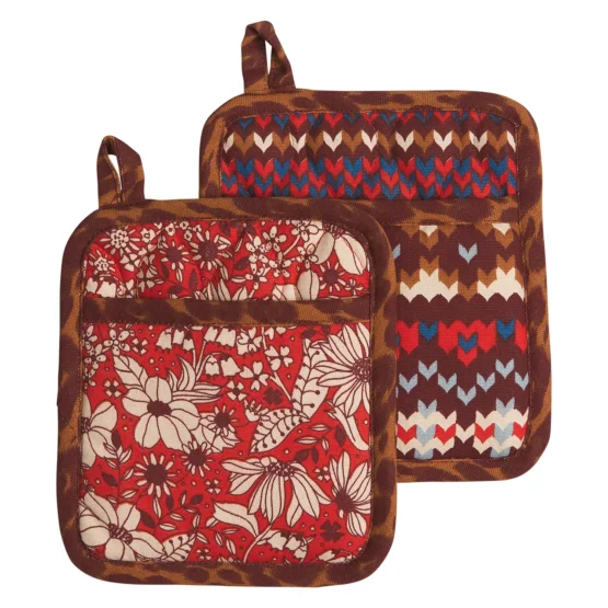 Sage x clare - evette pot holder set