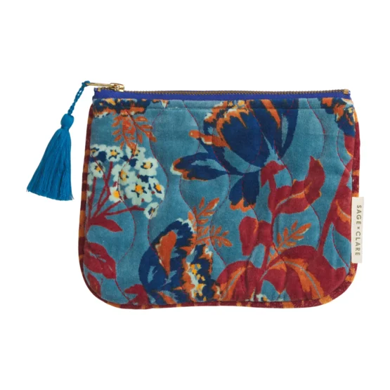 Sage x clare - margot velvet pouch