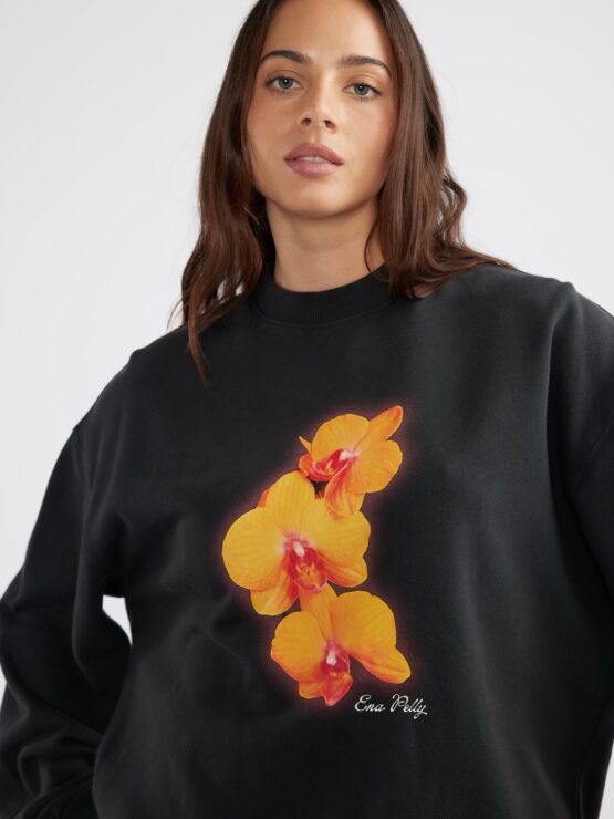 ena pelly - orchid sweatshirt | vintage black