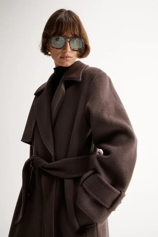 elka collective - arna coat | chocolate