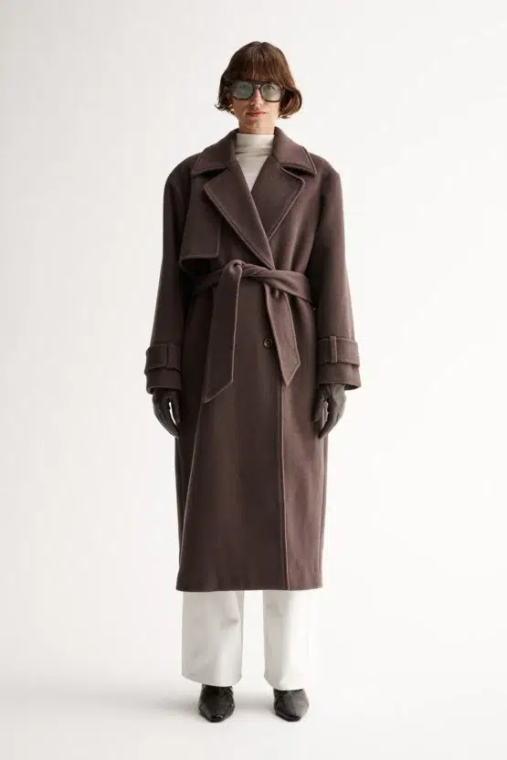 elka collective - arna coat | chocolate - Image 3