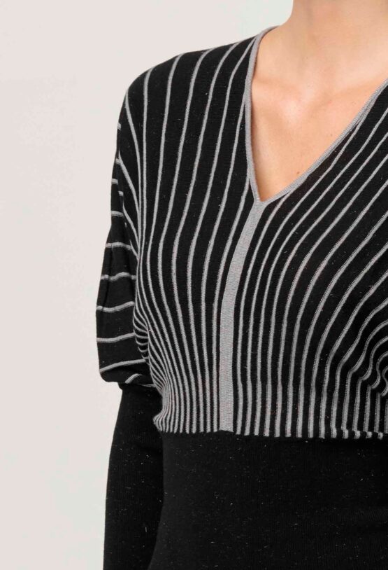Once was - Francine knit top | onyx - Image 4