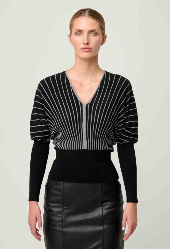Once was - Francine knit top | onyx - Image 6