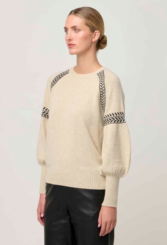Once was - luna knit top | blanca - Image 2