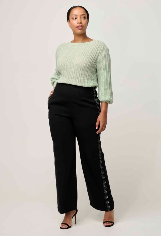 once was - solana knit top | celadon - Image 7