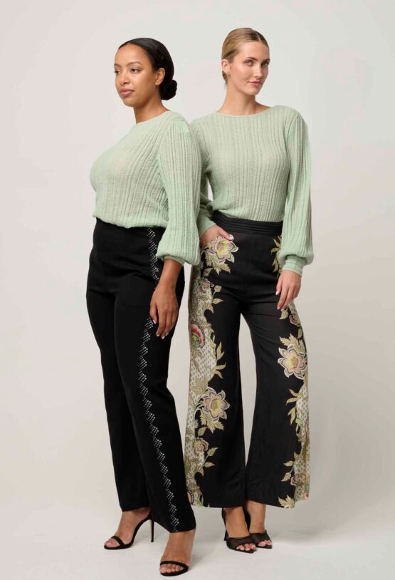once was - solana knit top | celadon - Image 4