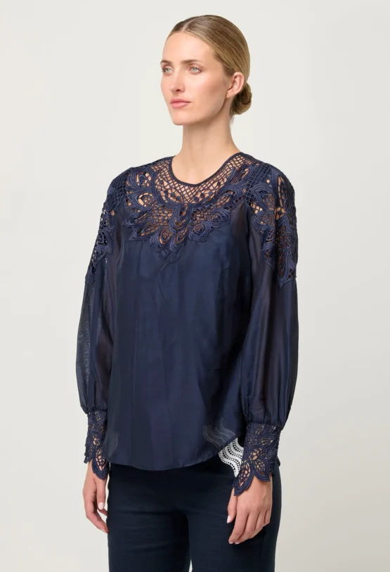 once was - mirador blouse | night sky - Image 3