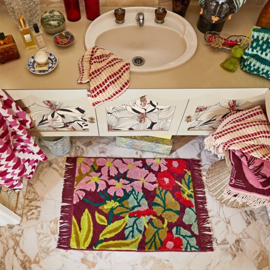 sage x clare - Genevieve Bath Mat - Mahogany - Image 3