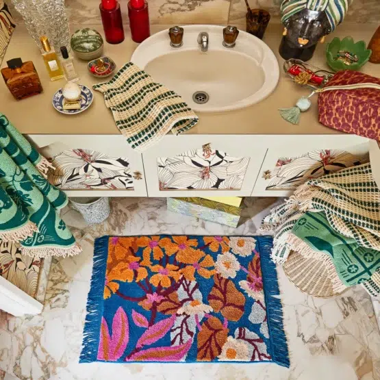 sage x clare - Genevieve Bath Mat - Capri - Image 2