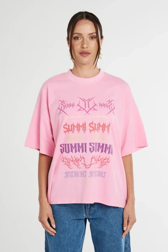 Summi summi - Band tee | pink