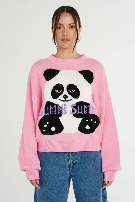 Summi summi - Summi sweater | pink panda