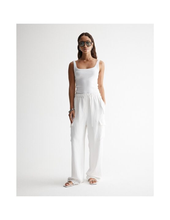 Elka collective - Laurel pant | white