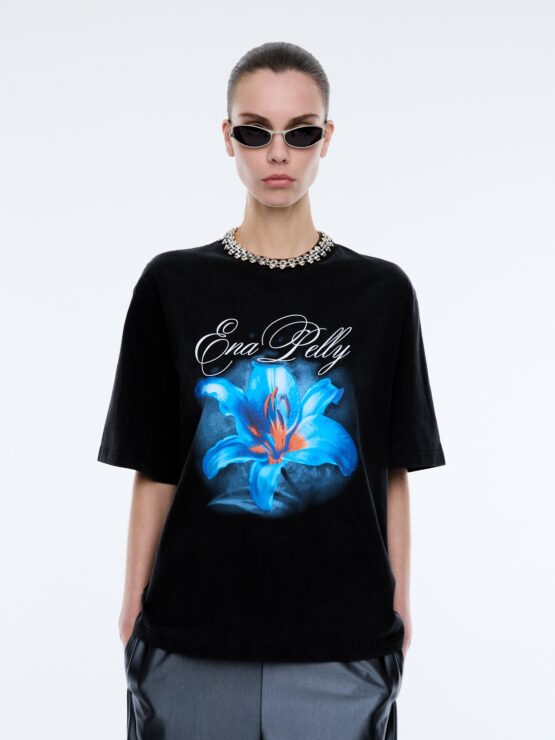 ena pelly - lily tee | washed black
