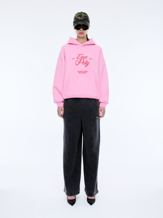 ena pelly - design studios hoodie | washed pink
