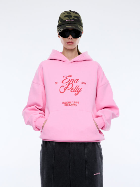 ena pelly - design studios hoodie | washed pink - Image 4