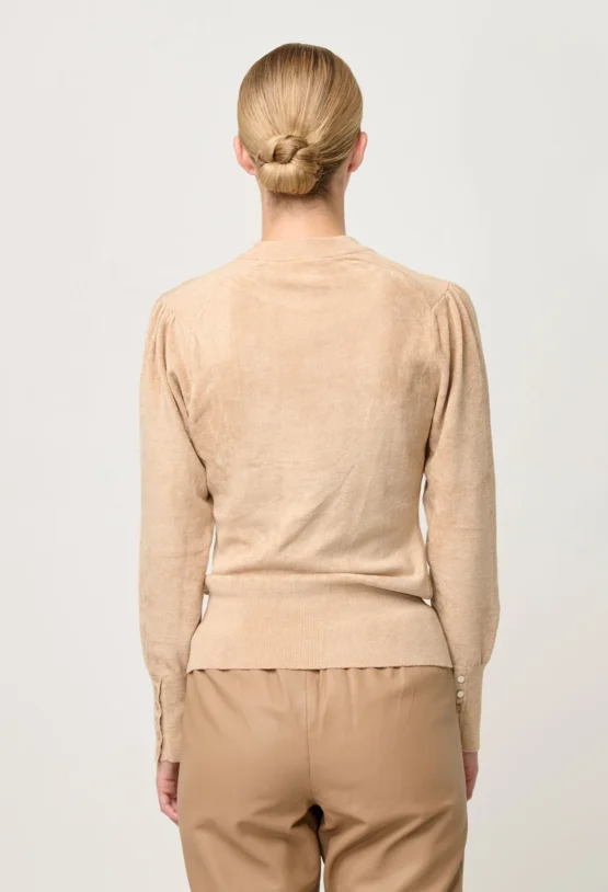 once was - celia knit top | bourbon - Image 4