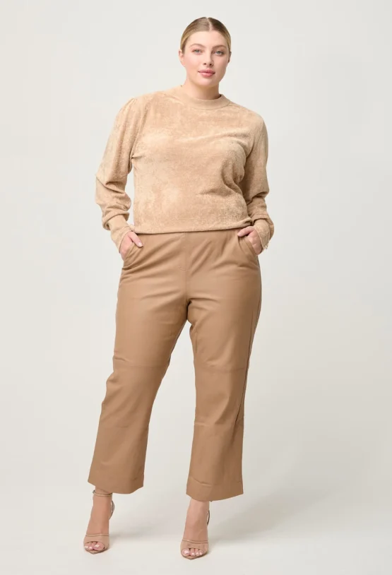 once was - celia knit top | bourbon - Image 2