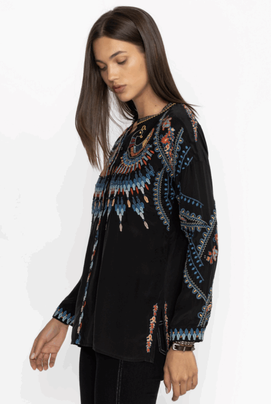 johnny was - the audrey mandarin tunic - Image 2