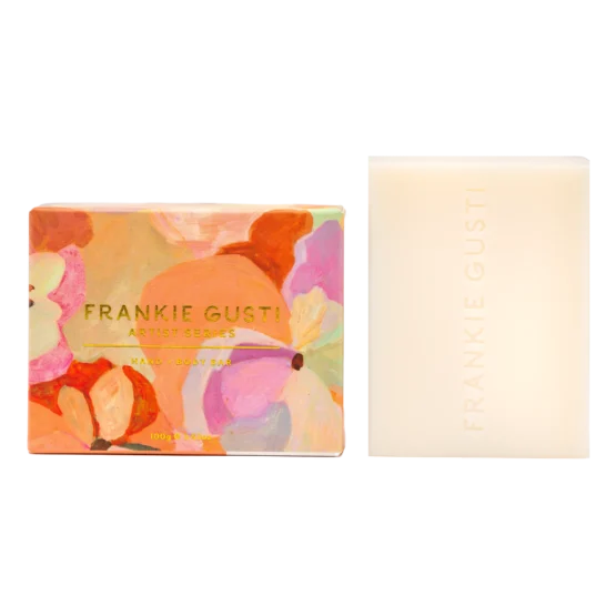 Frankie gusti - hand + body bar | Sweet peach & lychee