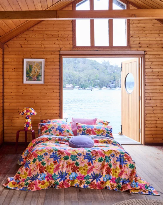 kip & co - Wild Flowers In Bloom Organic Cotton Quilt Cover - Image 2