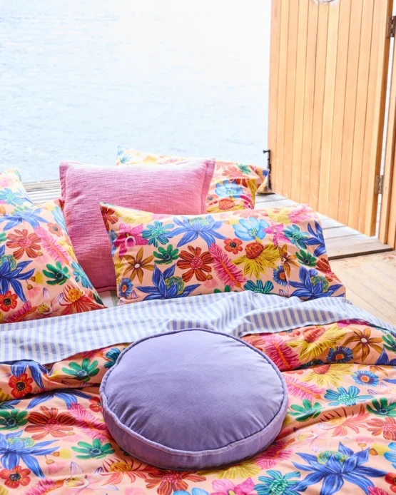 kip & co - 	Wild Flowers In Bloom Organic Cotton European Pillowcases 2P Set - Image 2