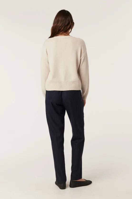 cable - vincent wool pant | navy pinstripe - Image 5