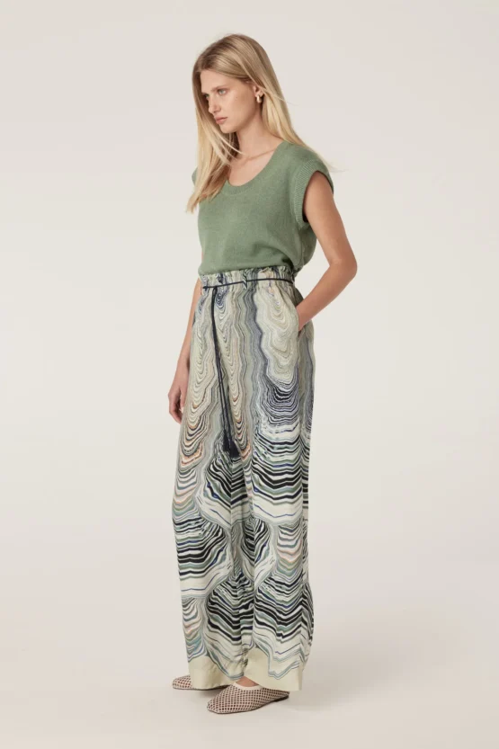 Cable - flax scoop top | field green - Image 3