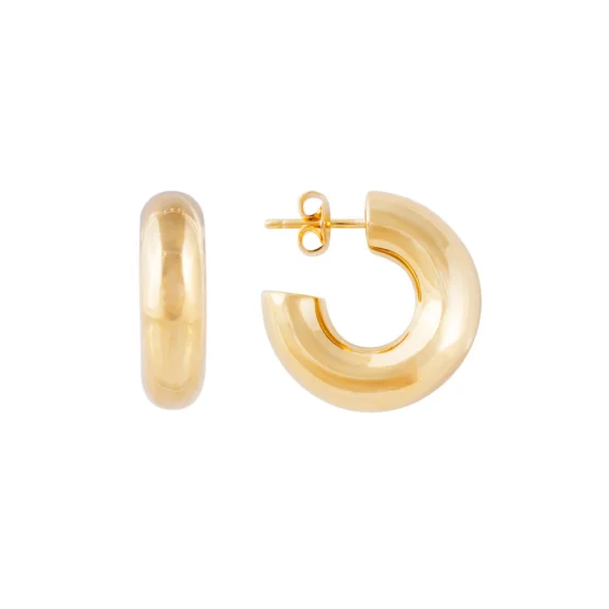 FAIRLEY - BOLD GOLD MIDI HOOPS