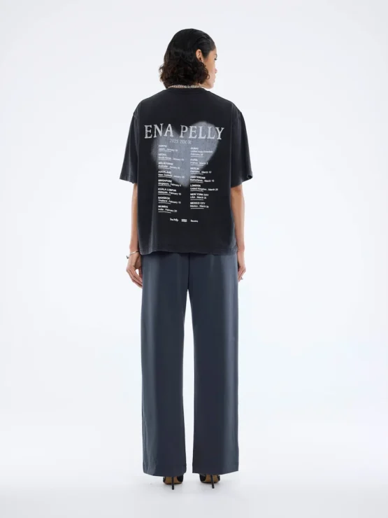 ena pelly - pelly heart tour tee | vintage black - Image 2