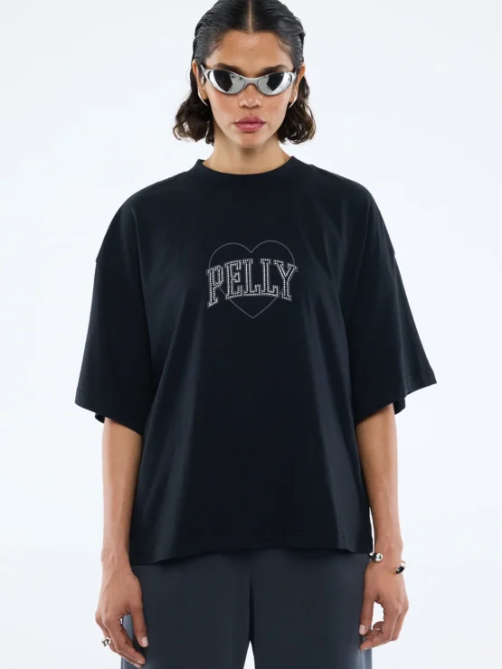 ena pelly - rhinestone logo tee | black - Image 2