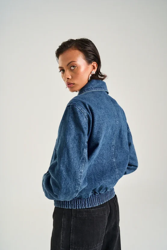 Summi summi - cropped bomber | blue wash denim - Image 2