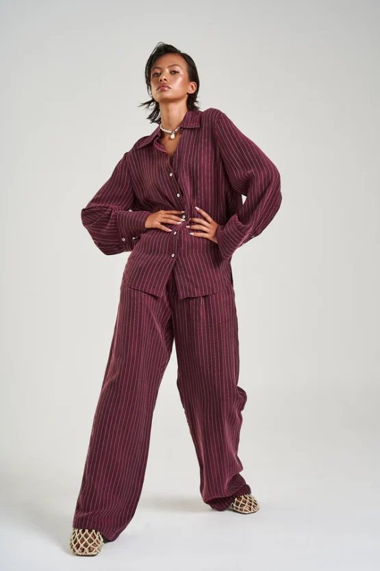 Summi summi - cuff shirt | kina pinstripe - Image 5