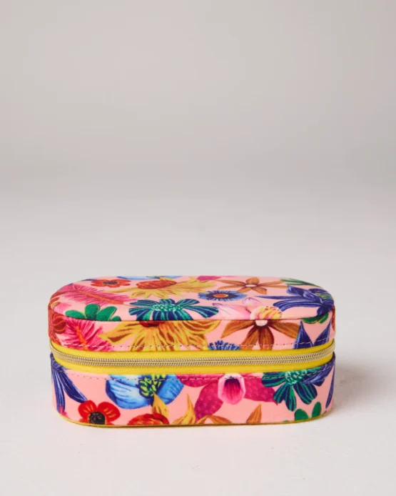 kip & co - Wild Flowers In Bloom Travel Velvet Jewellery Box