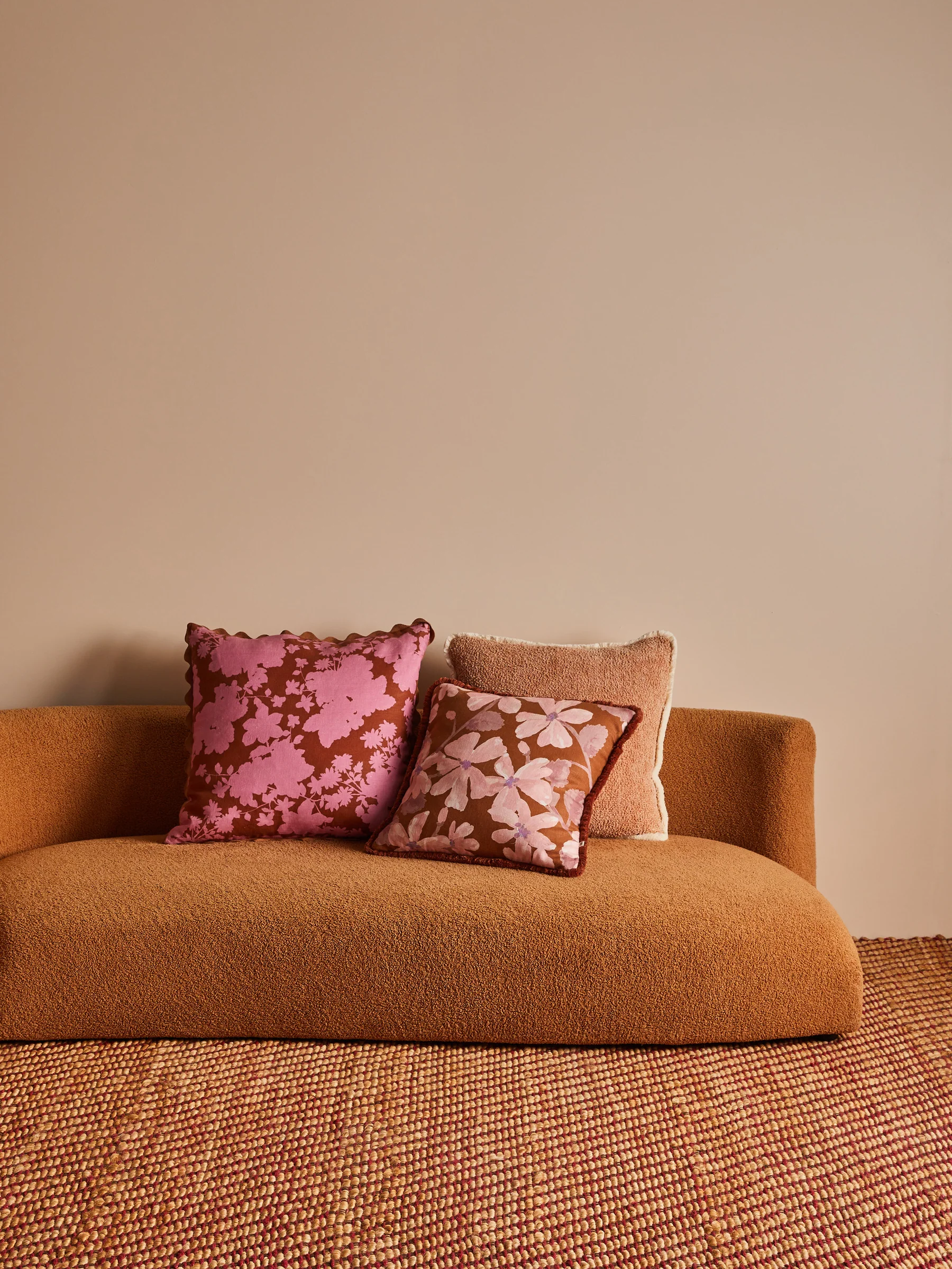 bonnie & neil - Violet Tan 50cm Cushion - Image 3