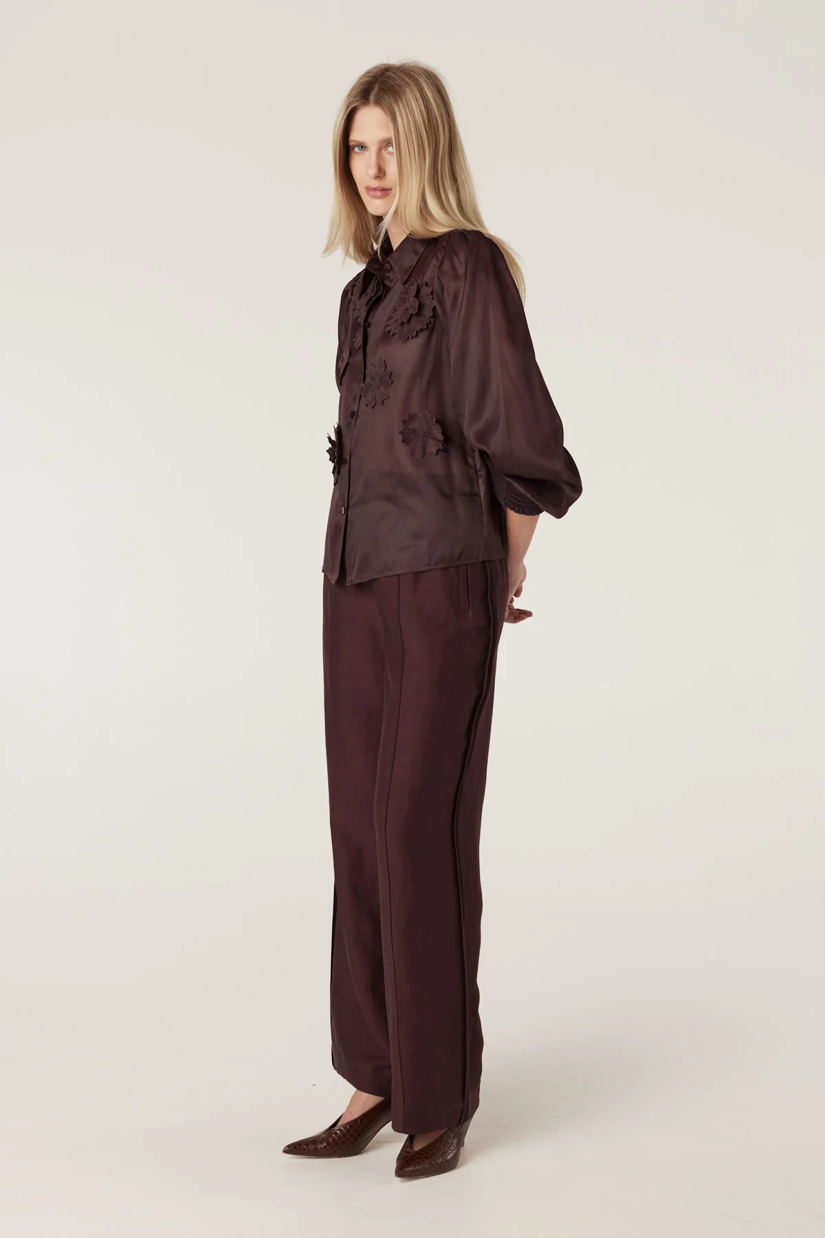 Cable - goldie pant | raisin - Image 3