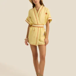 Soleil soleil - lennon mini dress | charm embroidery