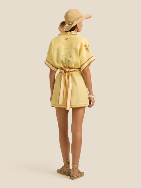 Soleil soleil - lennon mini dress | charm embroidery - Image 4