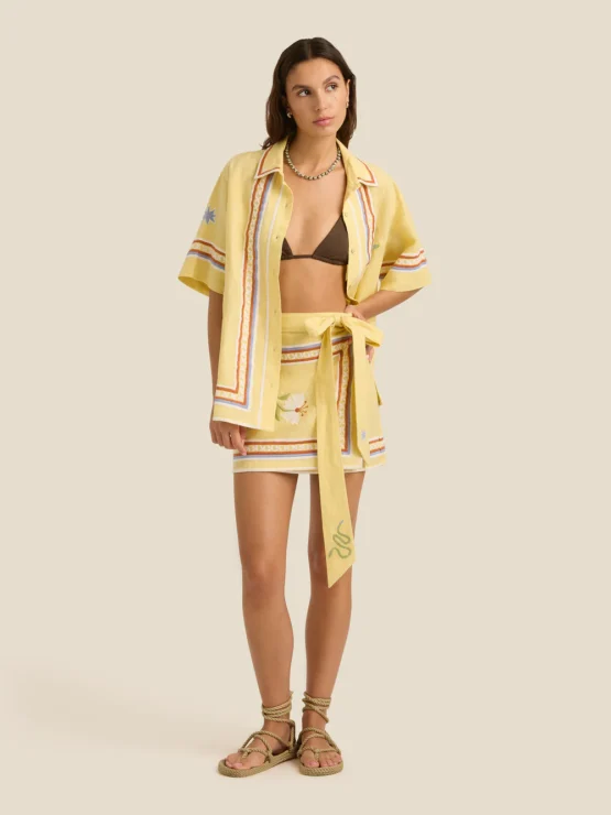Soleil soleil - zuri skirt | charm embroidery