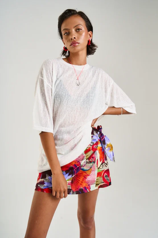 Summi summi - Oversize tee | sheer white - Image 4
