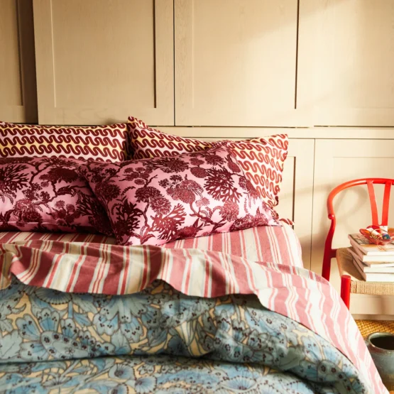 Sage x clare - delphine silk pillowcase | orchid
