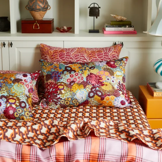 sage x clare - coralie silk pillowcase | Cerulean