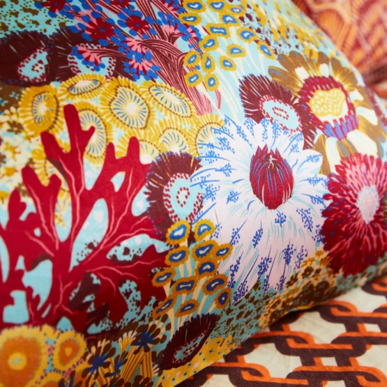 sage x clare - coralie silk pillowcase | Cerulean - Image 2