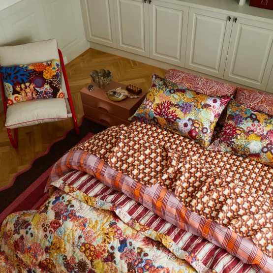 sage x clare - coralie silk pillowcase | Cerulean - Image 3