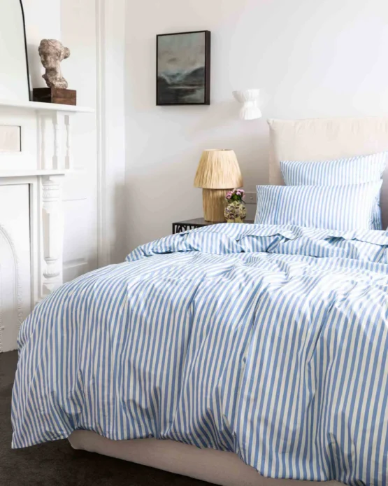 kip & co -  Seaside Stripe Organic Cotton European Pillowcases 2P Set