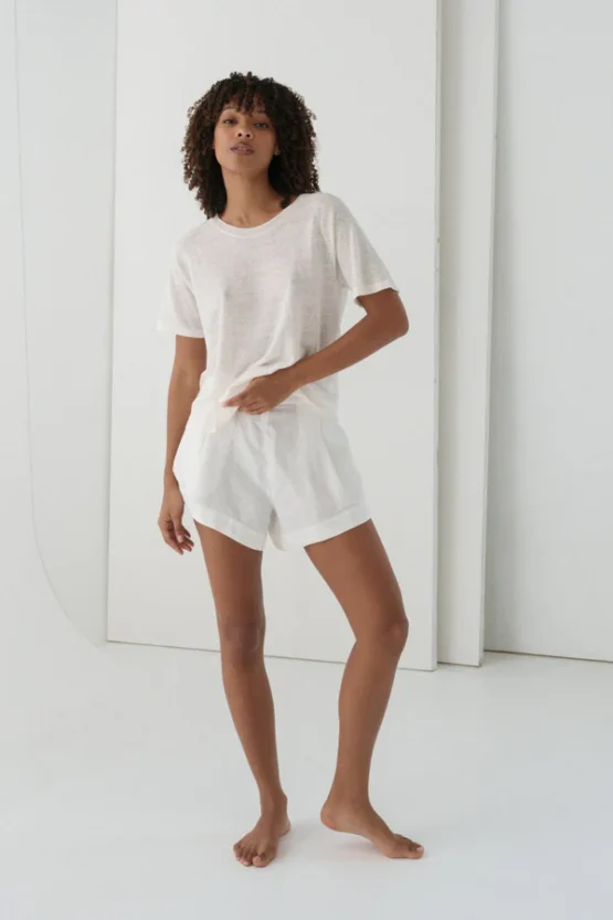 Lilly pilly - grace linen knit top | ivory - Image 3