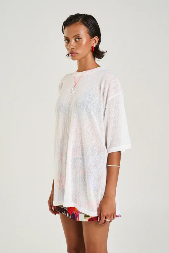 Summi summi - Oversize tee | sheer white - Image 2