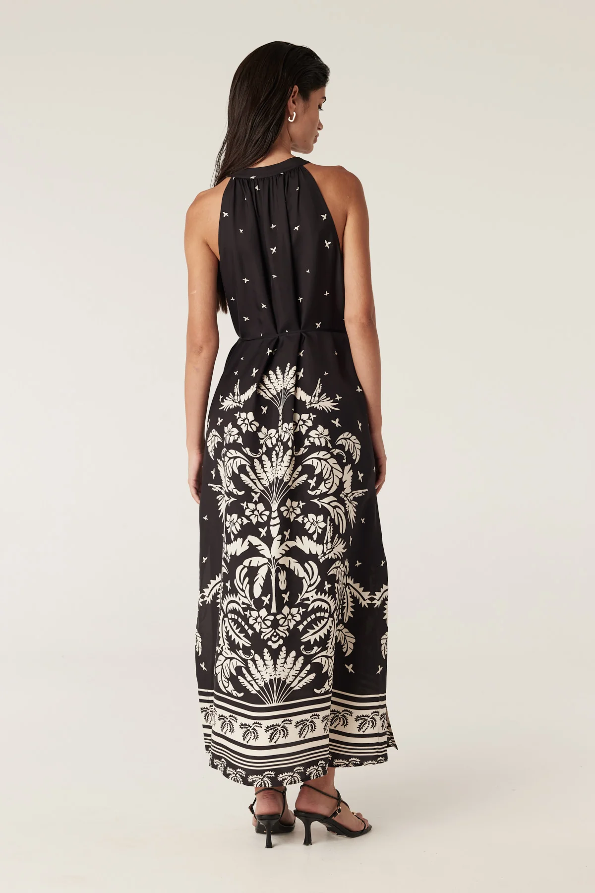 cable - twilight halter neck dress | black palm - Image 6