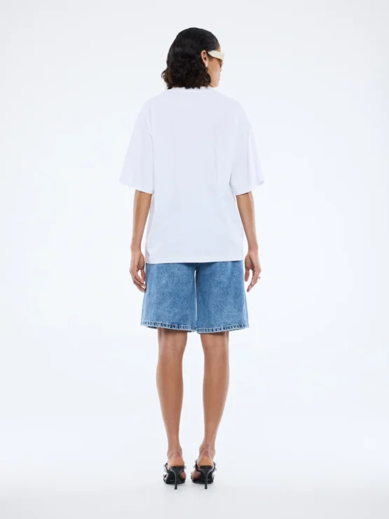 Ena pelly - blurred daisy frame tee | white - Image 4